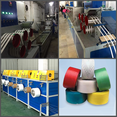 Cinghia in poliestere PP in PET che fa la linea di produzione di controllo PLC a macchina