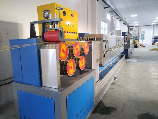 Linea di estrusione efficiente in fasce di polipropilene con controllo touch screen PLC 200-300KG/H