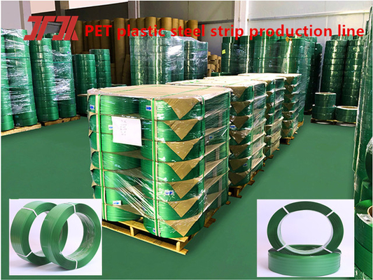 Cintura di acciaio in plastica PET, cintura di imballaggio PET, forza di trazione 150-1000KG, rotolo di nastro di imballaggio PET, larghezza della cinghia:9-32mm