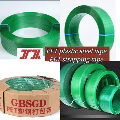 Materiali di imballaggio PET Plastico Acciaio Stringhe PET Strapping 1000-4000M/roll