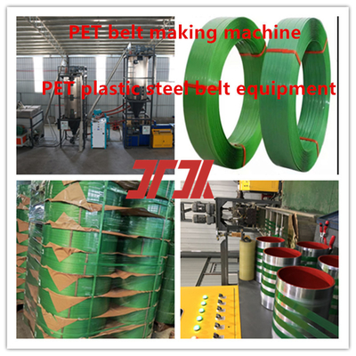 Affidabile 9-25mm Pet linea di produzione di plastica per animali domestici attrezzature cintura di plastica in acciaio per animali domestici con cambio di schermo automatico