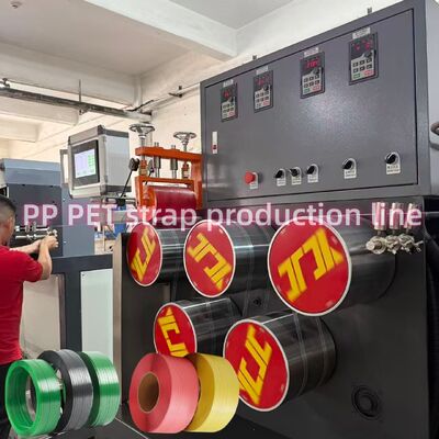 280m/min Velocità di funzionamento PP Plastico Strap Making Machine Eco-friendly Make 5mm With PLC Control