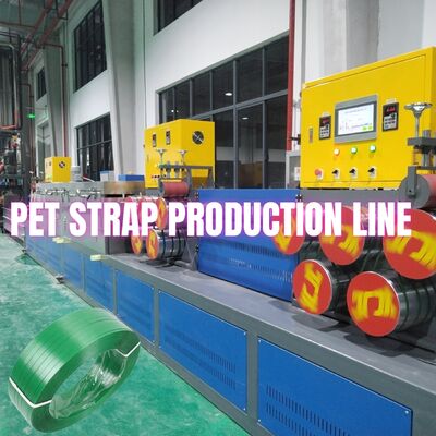 225-250 kg/h PET Strapping Strap Band Making Extrusion Machine PLC controllato