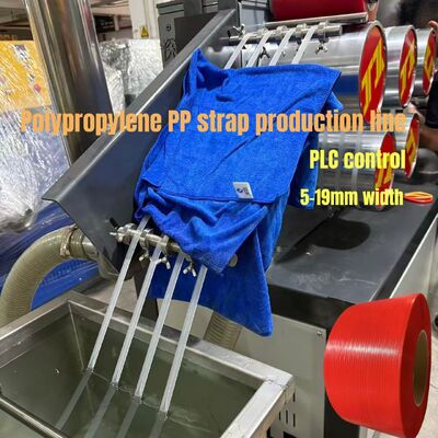 480 kg/h Controllo PLC della linea di estrusione della cinghia di imballaggio in polipropilene ad alta capacità