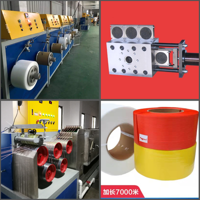 200kg/H pp attaccano la linea 3.6*1.2*4M PP Packing Belt Machine dell'estrusione della banda