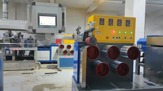 Le reggette d'elaborazione di plastica dell'ANIMALE DOMESTICO lavorano 32mm a macchina con il singolo estrusore a vite