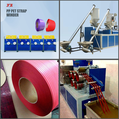 Linea di produzione di plastica automatica della cinghia 200kg/H che avvolge la cinghia dei pp che fa macchina