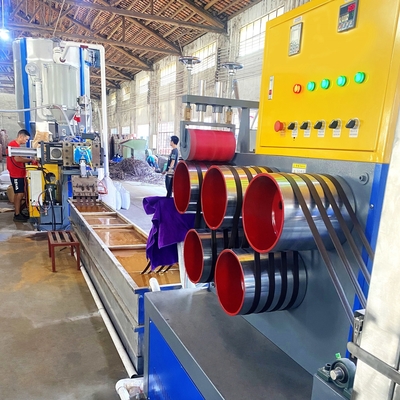 CE ISO PET Strap Production Line PLC PET Strapping Band Making Machine High Speed PET Strap Making Machine per l'industria dell'acciaio