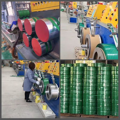 9 - macchina imballatrice della cinghia di plastica del motore della macchina di fabbricazione della cinghia dell'ANIMALE DOMESTICO di 32mm GUGAO
