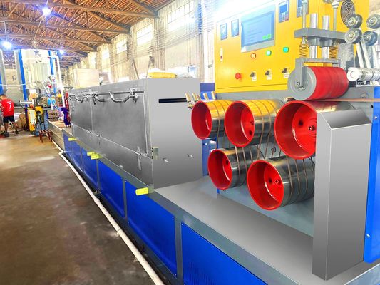 Macchina per la produzione di reggette in plastica PET GUGAO Motor 9-32mm Linea di produzione di estrusione di reggette in PET