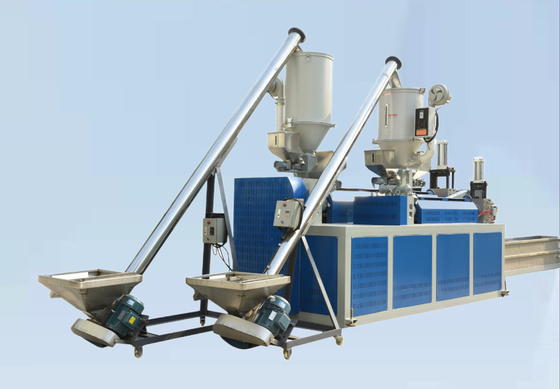 Doppia vite 90mm 65mm Cinghia in PP che fa produzione a doppia uscita a macchina