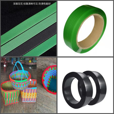 5-19 mm larghezza PET Strap Making Machine con doppia stazione per applicazioni pesanti