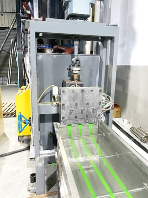 5-19 mm larghezza PET Strap Making Machine con doppia stazione per applicazioni pesanti