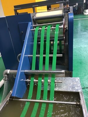 5-19 mm larghezza PET Strap Making Machine con doppia stazione per applicazioni pesanti