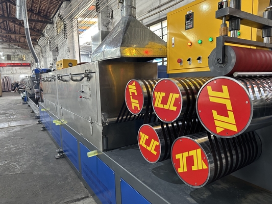 Linea di produzione reggetta in polipropilene PP per motori GUOMAO con 4 reti e cambiafiltro riciclato