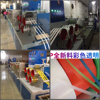 Macchina di produzione di cinghie in PP a vite singole 1 a 4 Linea di estrusione di cinghie in polipropilene Facile utilizzo e manutenzione cinghia in PP