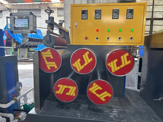 Linea di produzione di fasce di fascia di plastica di tipo integrato PP String Extrusion Machine Alta velocità 150kg/h Fascia di plastica di PP