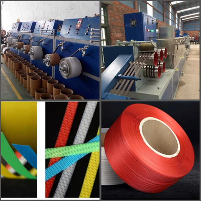 Alta capacità produttiva PP cintura di imballaggio in plastica linea di estrussione macchina di produzione 4 linea PP cinghia macchina di produzione