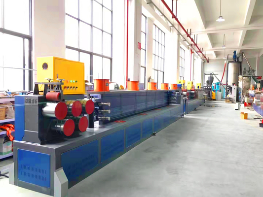 Larghezza 5-19 mm Linea di estrusione per cinghia in PET doppio servomotore ad alta efficienza