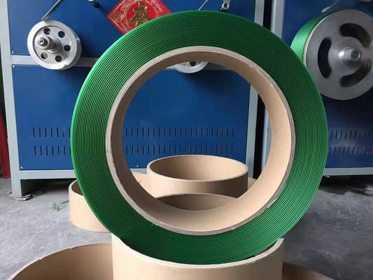 Macchina per la fabbricazione di fasce di fascia di PET 9 ′′25 mm Macchina per la produzione di fasce di imballaggio in PET con sistema di controllo PLC.