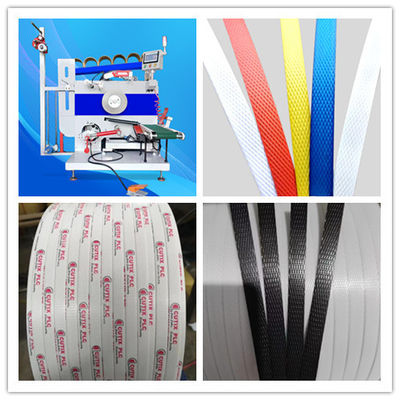 Linea di produzione di reggette in PP da 5-15 mm per macchine per materie plastiche, attrezzatura di estrusione in PP per avvolgitore completamente automatico
