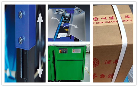 Convenient D.C Motor Drive Box Strapping Machine per l' imballaggio forte e durevole Strapping machine