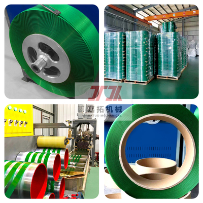 9-32mm larghezza PET Strapping Band Making Machine Sistema di controllo PLC con arresto automatico