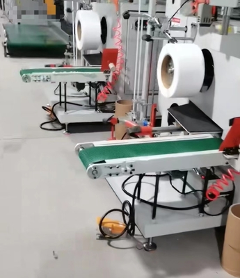 Macchina di avvolgimento a fascia completamente automatica con controllo touch screen, servo avvolgitore, avvolgimento automatico