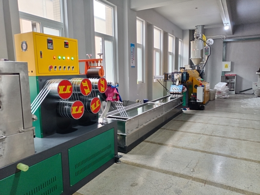 5-19mm PP Strap Production Line risparmio energetico del 20%-30% con doppia stazione di avvolgimento