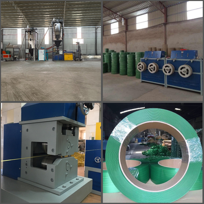 Macchina per la produzione di cinghie in PET completamente automatica con doppia stazione di avvolgimento per cinghie in PET da 5-19 mm
