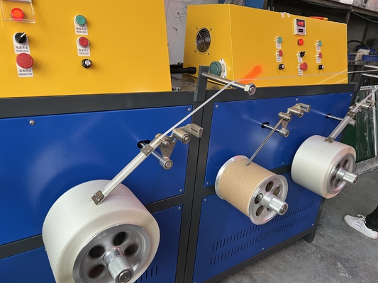 Macchina per la fabbricazione di cinghie a tensione regolabile Pp per larghezza 5-19 mm 125 kg/h