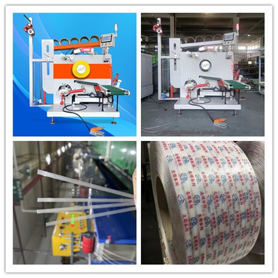PLC touch screen operation automatica per le cinghie, servo-avvolgimento del nastro di imballaggio PP, velocità della linea: 200-350m/min