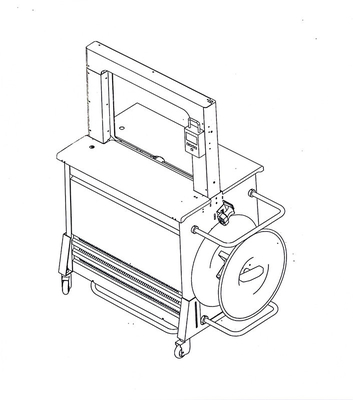 Tecnologia tedesca Box Strapping Machine Tempo di raffreddamento regolabile 2 Sec/Strip Bale velocità,Carton top baler