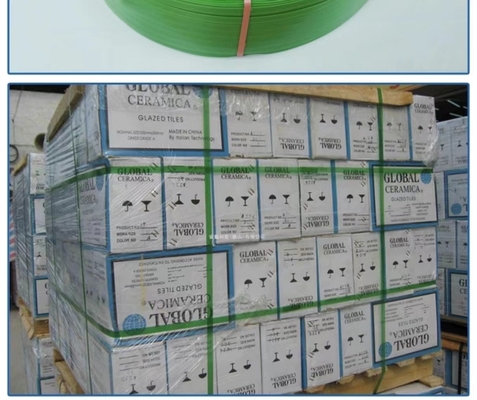 Cintura di acciaio in plastica PET, forza di trazione 150-1000KG, cintura di imballaggio in PET, resistente, forza di trazione forte, peso: 20KG/ rotolo