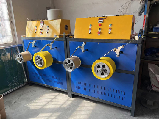 Apparecchiature per le cinghie di imballaggio in PP, macchina per la fabbricazione di cinghie in PP, con motore Siemens, macchina per avvolgimento a doppia stazione