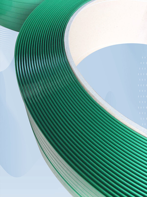 Cintura di acciaio in plastica PET, cintura di imballaggio PET, forza di trazione 150-1000KG, rotolo di nastro di imballaggio PET, larghezza della cinghia:9-32mm