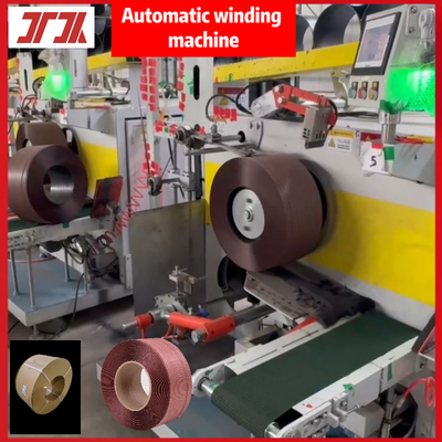 Macchine per avvolgimento automatico di nastri di imballaggio in PP, macchina per avvolgimento automatico di nastri di imballaggio professionali, avvolgimento automatico
