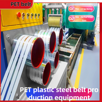 Linea di produzione di cinture PET ad alta velocità, arrotolata in modo accurato, velocità di 150-250 m/min