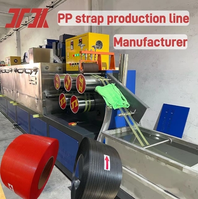 Macchina per la produzione di cinghie in PP a vite singole per larghezza 5-19 mm con avvolgitore automatico