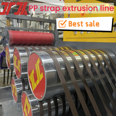 PLC controllato PP Strap Making Machine con elevato standard di rettitudine Nuova tecnologia