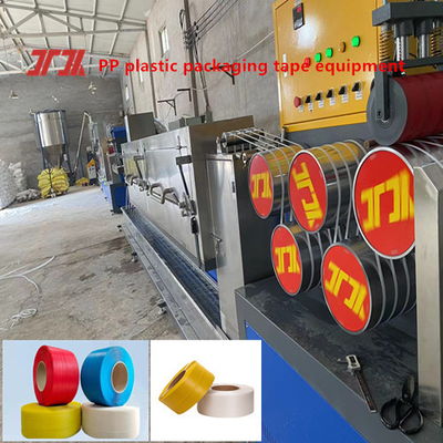 Linea di produzione di strisce PP per estrusore di plastica personalizzato 5-15 mm attrezzature PP per sistema di controllo PLC
