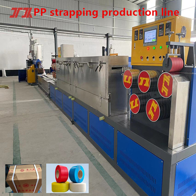 Fornitura di macchine per l'estrusione di PP, macchine per la produzione di nastri di PP, attrezzature per la linea di produzione di nastri di PP a colori da 5-19 mm