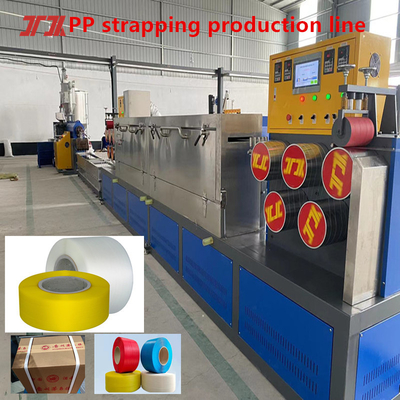 PLC Control PP Packing Belt Production Line Alta efficienza PP PP Bundling Machine Larghezza: 5-19mm