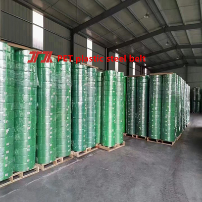Nastro di imballaggio in PET resistente alle alte temperature e ai raggi UV larghezza 9-32 mm Forza di trazione 200-1500KG