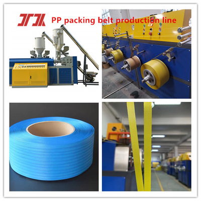 Macchine per il rivestimento automatico di strisce PP Macchine per il rivestimento di strisce di plastica Macchine per il rivestimento di strisce di plastica PP Extruder per il controllo PLC