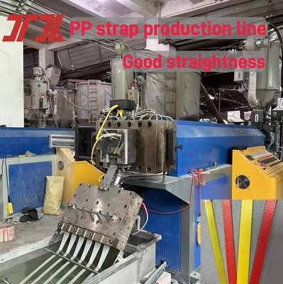 Macchina per la fabbricazione di strisce di imballaggio in plastica a doppio colore in PP con cambio automatico