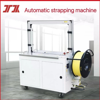 Imballaggio in cartone Macchina di imballaggio automatico da scrivania ad alta velocità per la larghezza del nastro 9-15 mm e la forza di serraggio 0-100 kg