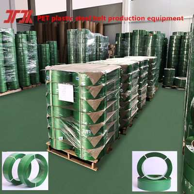 Rollo di Strapping in PET verde ad alta tensione con 9-32 mm personalizzato