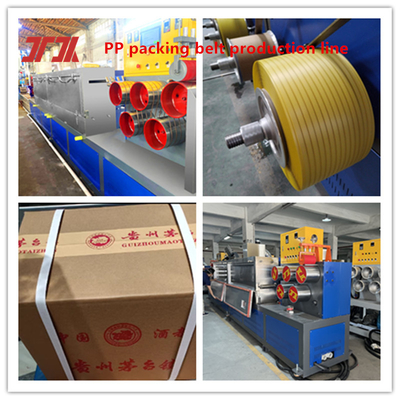 Linea di produzione di strisce di plastica per estrusori di plastica PP Servo Winding Machine Larghezza 5-19 mm