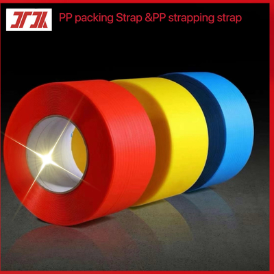 Fornitura di nastro di fascia in PP colorato nastro di imballaggio in PP nastro di plastica in polipropilene per la fascia in cartone